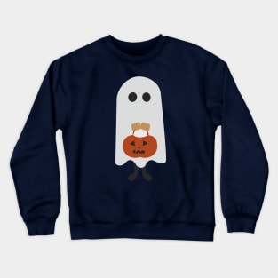 Cute Little Boo With A Treat Basket Crewneck Sweatshirt